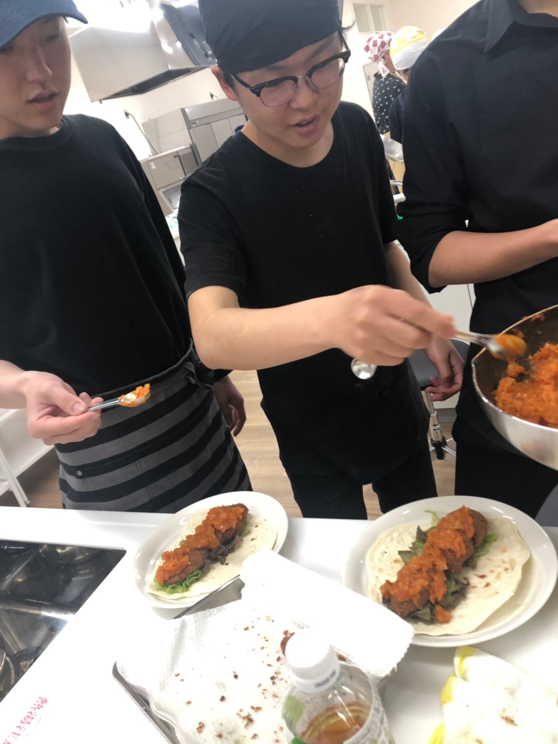 完成と盛り付け!